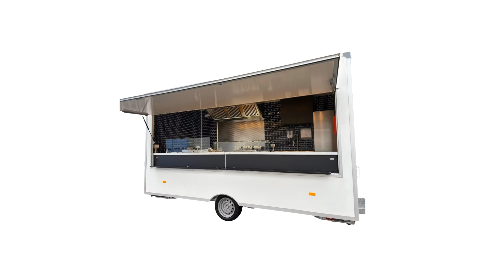 Imbissanhänger 4,2 m komplett ausgestattet Foodtruck Innen